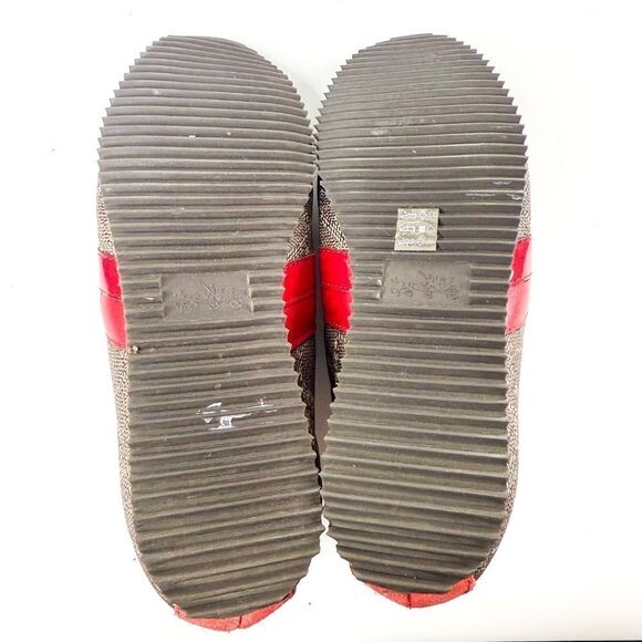 Coach VintageS ignature Monogram Red Canvas Sneakers Women’s Size 6.5 Logo Print - Picture 5 of 7